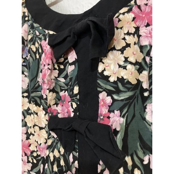 VINTAGE 80's Floral Party Dress - Breakin' Loose - M - Picture 5 of 14